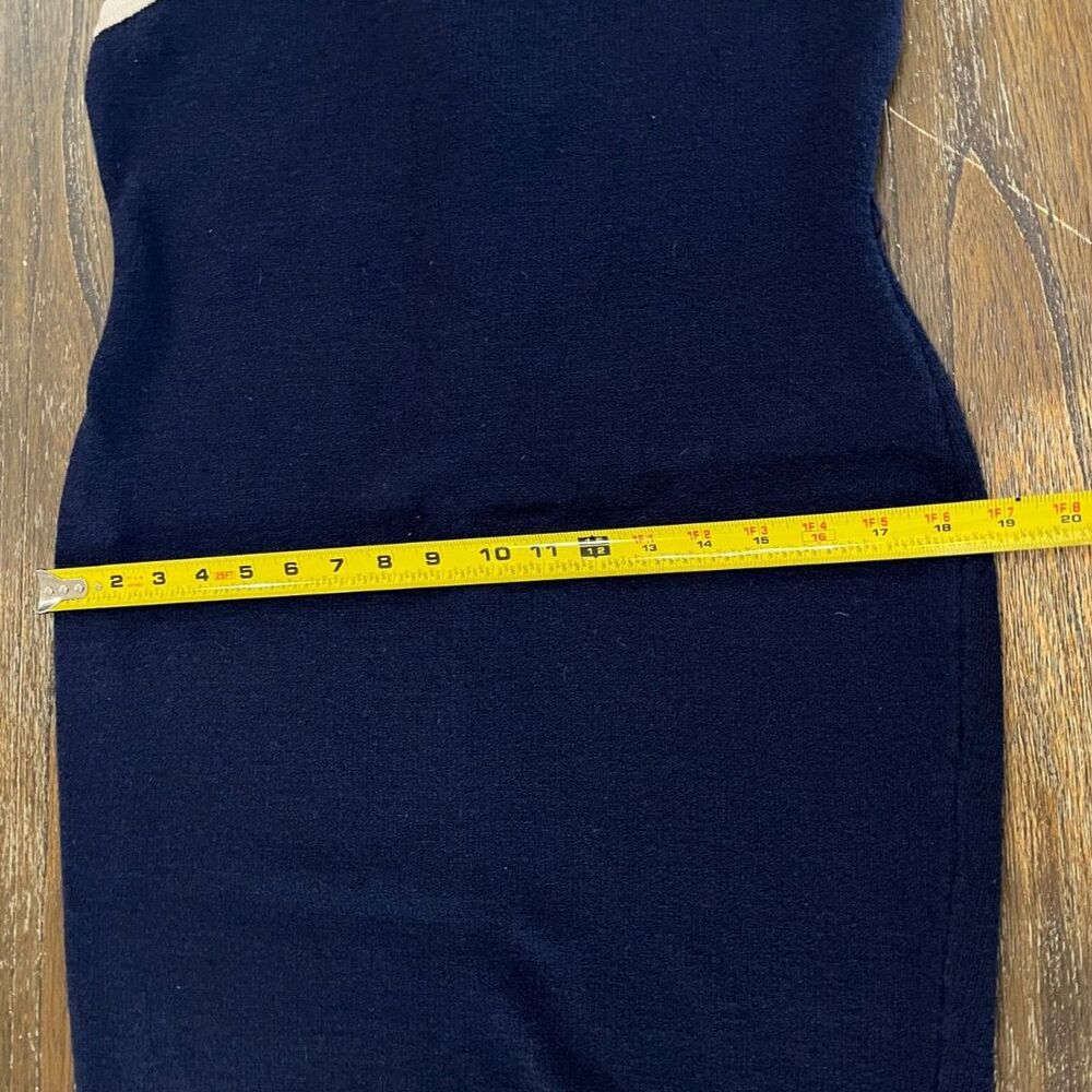 St John Navy Knit Sheath Dress Size 6 Marie Gray Classic Career Desiger - Picture 8 of 12